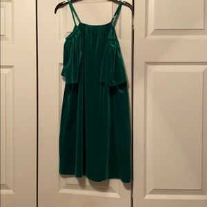 Mini Green Velvet dress